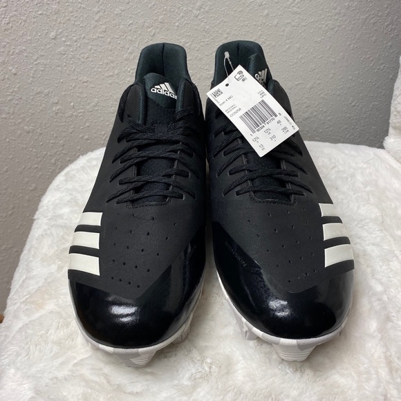 ADIDAS ICON 4 BASEBALL CLEATS MOLDED Sz 13 BLACK - Picture 2 of 7